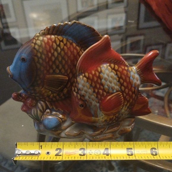Colorful Ceramic Fish Figurine - Picture 9 of 10